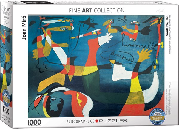 Eurographics (6000-0859) - Joan Miro: "Schwalbe, Liebe" - 1000 Teile Puzzle