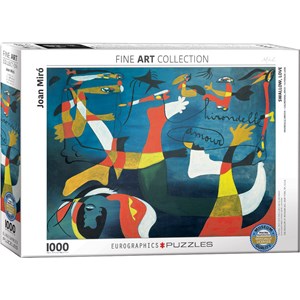Eurographics (6000-0859) - Joan Miro: "Schwalbe, Liebe" - 1000 Teile Puzzle