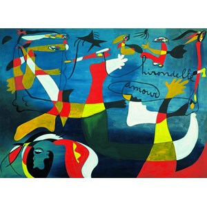 Eurographics (6000-0859) - Joan Miro: "Schwalbe, Liebe" - 1000 Teile Puzzle