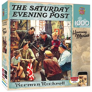 MasterPieces (71366) - Norman Rockwell: "Heimkehrender Marine" - 1000 Teile Puzzle