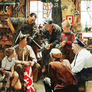 MasterPieces (71366) - Norman Rockwell: "Heimkehrender Marine" - 1000 Teile Puzzle