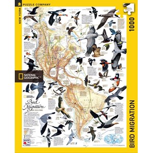 New York Puzzle Co (NPZNG1715) - "Zugvögel Amerikas" - 1000 Teile Puzzle