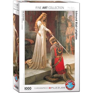 Eurographics (6000-0038) - Edmund Blair Leighton: "Der Ritterschlag" - 1000 Teile Puzzle