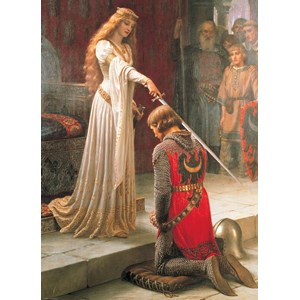 Eurographics (6000-0038) - Edmund Blair Leighton: "Der Ritterschlag" - 1000 Teile Puzzle