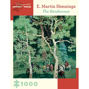 Pomegranate (AA899) - Ernest Martin Hennings: "The Rendezvous" - 1000 Teile Puzzle