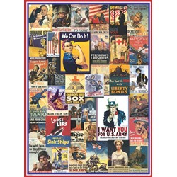 Eurographics (6000-0937) - "Erster und Zweiter Weltkrieg Poster" - 1000 Teile Puzzle