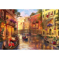 Educa (17124) - Dominic Davison: "Sonnenuntergang in Venedig" - 1500 Teile Puzzle