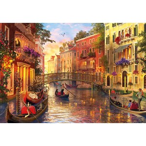 Educa (17124) - Dominic Davison: "Sonnenuntergang in Venedig" - 1500 Teile Puzzle