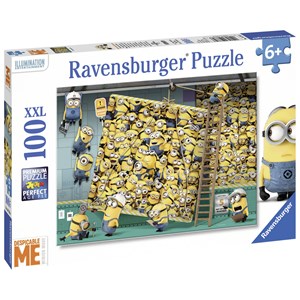 Ravensburger (10785) - "Minions - Auf der Baustelle" - 100 Teile Puzzle