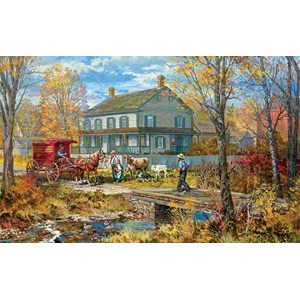 SunsOut (54637) - Peter Snyder: "Autumn at the Schneider House" - 300 Teile Puzzle