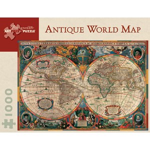Pomegranate (AA603) - Henricus Hondius: "Antike Weltkarte, 1630" - 1000 Teile Puzzle