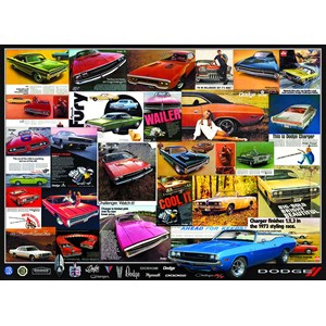 Eurographics (6000-0760) - "Dodge, Oldtimer-Anzeigen" - 1000 Teile Puzzle