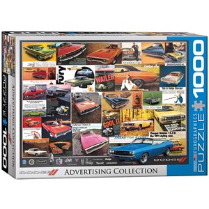 Eurographics (6000-0760) - "Dodge, Oldtimer-Anzeigen" - 1000 Teile Puzzle