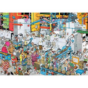 Jumbo (19025) - Jan van Haasteren: "Süßigkeitenfabrik" - 500 Teile Puzzle