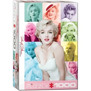 Eurographics (6000-0811) - Milton Greene: "Marilyn Monroe - Bunte Portraits" - 1000 Teile Puzzle