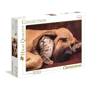 Clementoni (35020) - "Schmusendes Kätzchen" - 500 Teile Puzzle