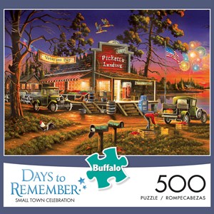Buffalo Games (3690) - Geno Peoples: "Small town Celebration" - 500 Teile Puzzle