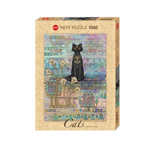 Heye (29536) - Jane Crowther: "Katze Ägypten" - 1000 Teile Puzzle