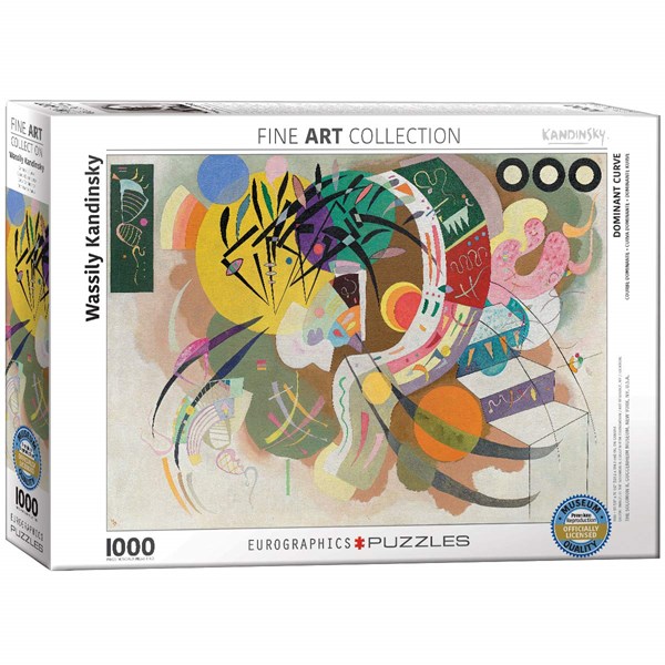 Eurographics (6000-0839) - Vassily Kandinsky: "Dominante Kurve" - 1000 Teile Puzzle