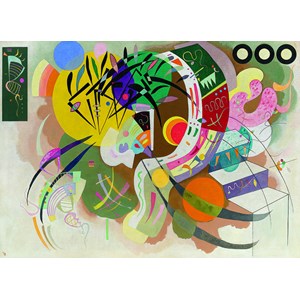 Eurographics (6000-0839) - Vassily Kandinsky: "Dominante Kurve" - 1000 Teile Puzzle