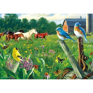 Buffalo Games (2533) - Hautman Brothers: "Country Meadow" - 300 Teile Puzzle