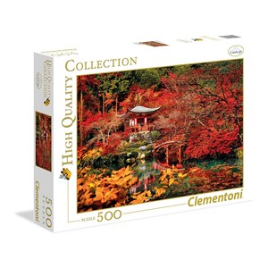Clementoni (35035) - "Tempel im japanischen Garten" - 500 Teile Puzzle