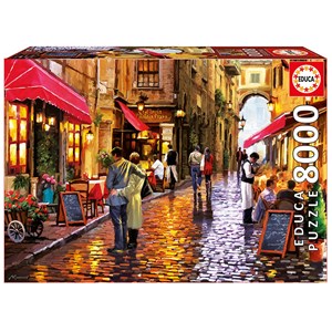 Educa (16788) - "Romantische Gasse" - 8000 Teile Puzzle