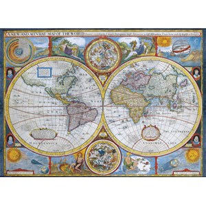 Eurographics (6000-2006) - "Antike Weltkarte" - 1000 Teile Puzzle