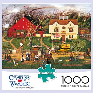 Buffalo Games (11434) - Charles Wysocki: "Fireside Companions" - 1000 Teile Puzzle