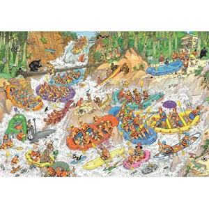 Jumbo (19017) - Jan van Haasteren: "Wildwasser-Rafting" - 3000 Teile Puzzle