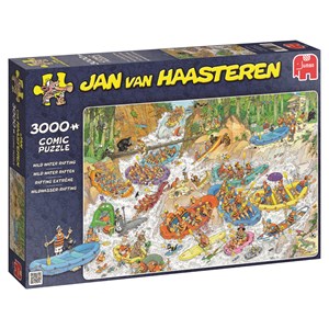 Jumbo (19017) - Jan van Haasteren: "Wildwasser-Rafting" - 3000 Teile Puzzle
