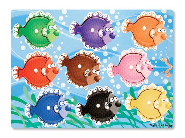 Melissa and Doug (9058) - "Colorful Fish" - 9 Teile Puzzle