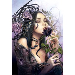 Educa (17110) - "Die schwarze Rose" - 1000 Teile Puzzle