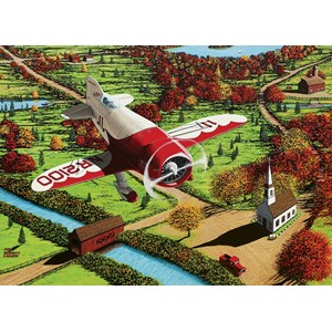Cobble Hill (51848) - "Gee Bee Over New England" - 1000 Teile Puzzle
