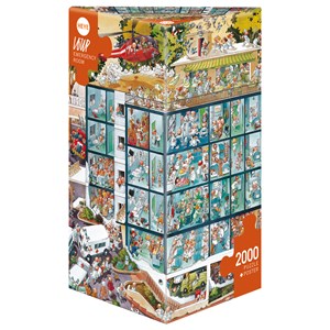 Heye (25784) - Jean-Jacques Loup: "Unfallstation" - 2000 Teile Puzzle