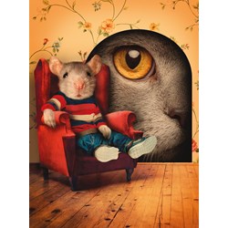 Clementoni (35015) - "Blick durchs Mausehaus" - 500 Teile Puzzle