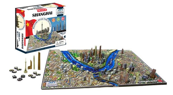 4D Cityscape (40040) - "Shanghai" - 1100 Teile Puzzle
