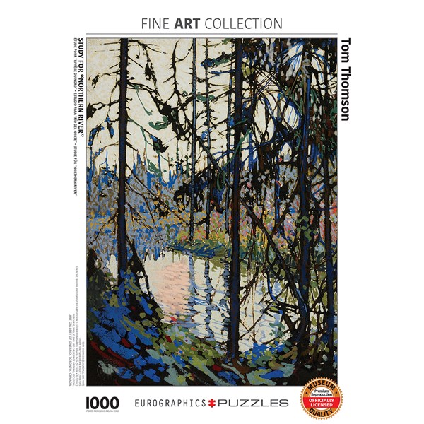 Eurographics (6000-0922) - Tom Thomson: "Studie über den Northern River" - 1000 Teile Puzzle
