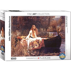 Eurographics (6000-1133) - John William Waterhouse: "Die Lady von Shalott, 1888" - 1000 Teile Puzzle