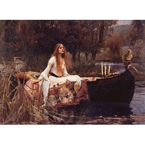 Eurographics (6000-1133) - John William Waterhouse: "Die Lady von Shalott, 1888" - 1000 Teile Puzzle