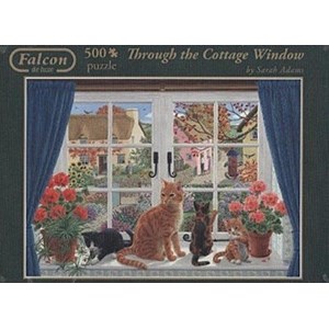 Falcon (11064) - Sarah Adams: "Through the Cottage Window" - 500 Teile Puzzle