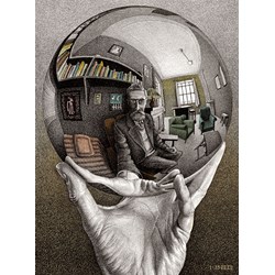 Buffalo Games (11365) - M. C. Escher: "Self Portrait MC Escher" - 1000 Teile Puzzle