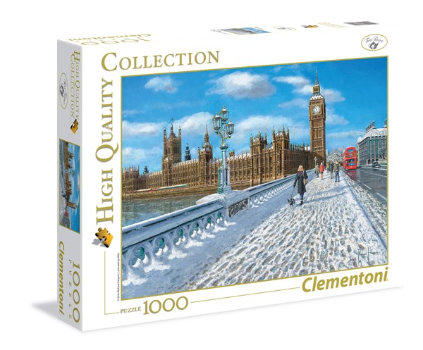 Clementoni (39320) - "London, Promenade in the Snow" - 1000 Teile Puzzle