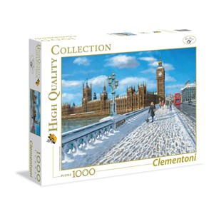 Clementoni (39320) - "London, Promenade in the Snow" - 1000 Teile Puzzle