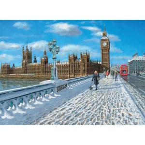 Clementoni (39320) - "London, Promenade in the Snow" - 1000 Teile Puzzle