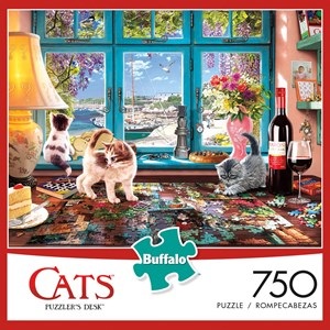 Buffalo Games (17084) - Steve Read: "Puzzler's Desk" - 750 Teile Puzzle