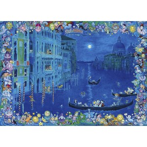 Heye (29695) - "Katzen in Venedig" - 1000 Teile Puzzle