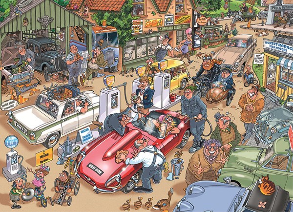 Jumbo (19141) - James Alexander: "Einmal auftanken, bitte" - 1000 Teile Puzzle