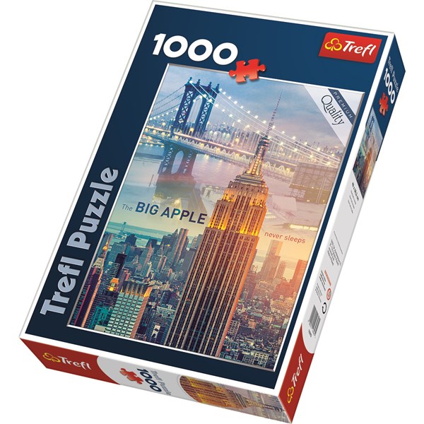 Trefl (103939) - "New York City in der Dämmerung" - 1000 Teile Puzzle
