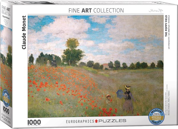 Eurographics (6000-0826) - Claude Monet: "Das Mohnfeld" - 1000 Teile Puzzle